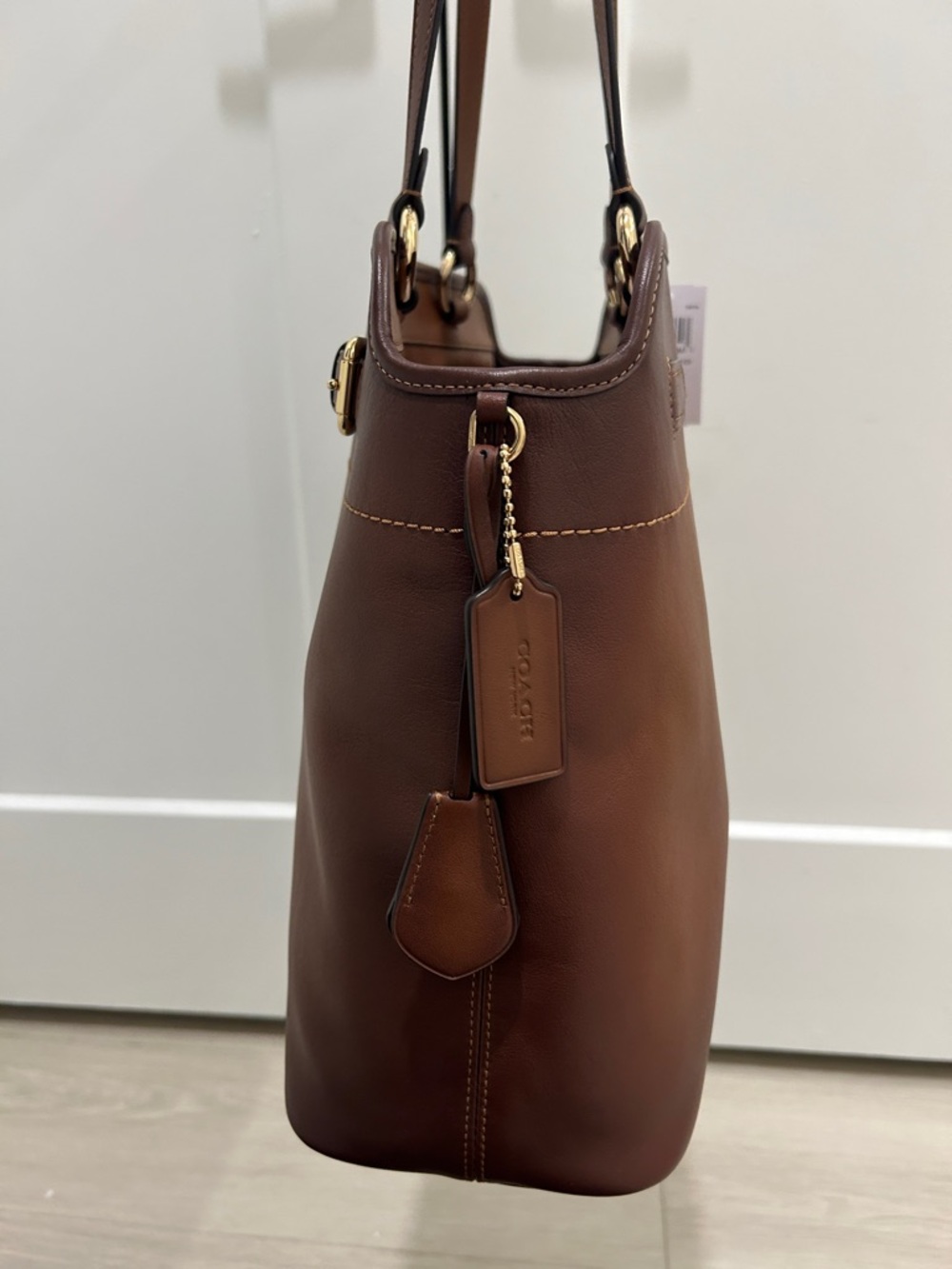 Coach (NWT) Easton Tote Bag in Redwood - Picture 10 of 16